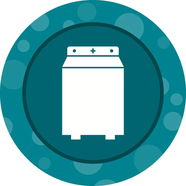 Unique Washing Machine Glyph Vector Icon — Stock Vector