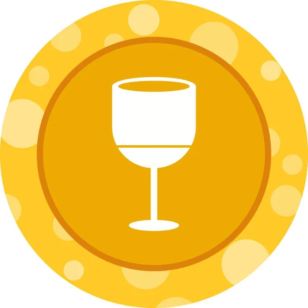 Einzigartiges Drink Vector Glyph Icon — Stockvektor