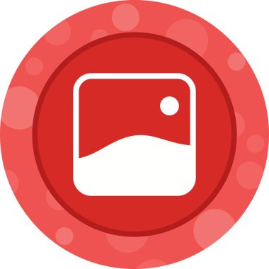 Eşsiz Galeri Vektörü Glyph Simgesi