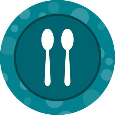 Eşsiz Kaşıklar Vektör Kabartma Simgesi