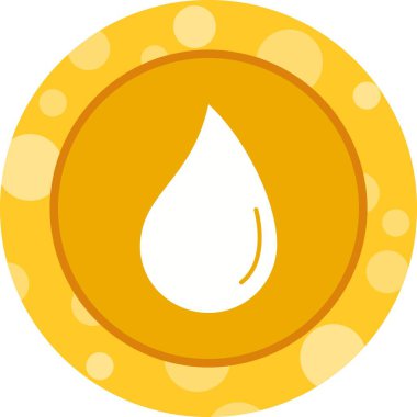 Eşsiz Su Damlası Vektör Kabartma Simgesi