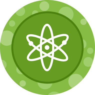 Benzersiz Atom Yapısı II Vektör Kabartma Simgesi