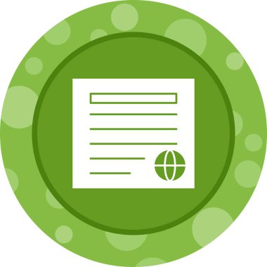 Benzersiz Gazete Vektörü Glyph Simgesi