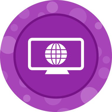 Benzersiz İnternet Vektör Kabartma Simgesi