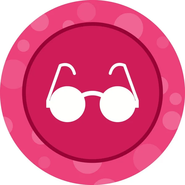 Gafas Sol Únicas Vector Glyph Icon — Archivo Imágenes Vectoriales