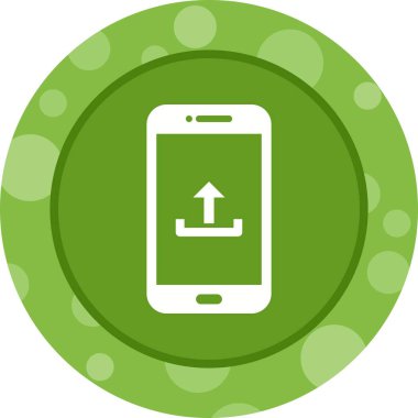 Telefon Vektörü Glyph Simgesine Eşsiz Gönderme