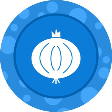 Benzersiz Soğan Vektörü Kabartma Simgesi