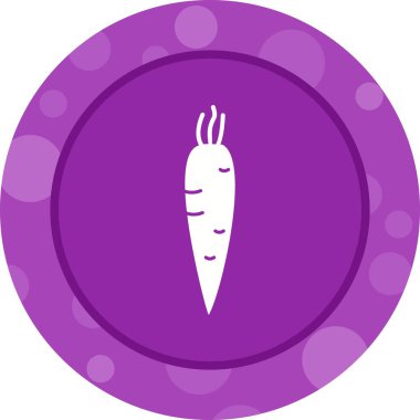 Eşsiz Havuç Vektörü Kabartma Simgesi