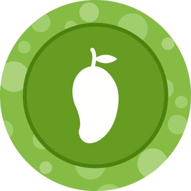 Benzersiz Mango Vektör Kabartma Simgesi