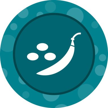 Eşsiz Bezelye Vektörü Kabartma Simgesi