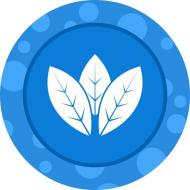 Benzersiz Spearmint Vektör Kabartma Simgesi