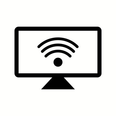 İnternet Vektör Kabartması Simgesinde Eşsiz Haberler