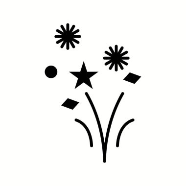 Eşsiz Havai fişek Vektör Kabartma Simgesi