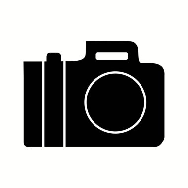 Benzersiz Kamera Kabartma Vektörü Simgesi