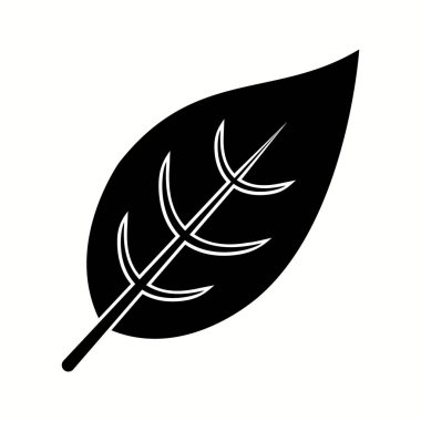 Eşsiz Yaprak Vektörü Kabartma Simgesi