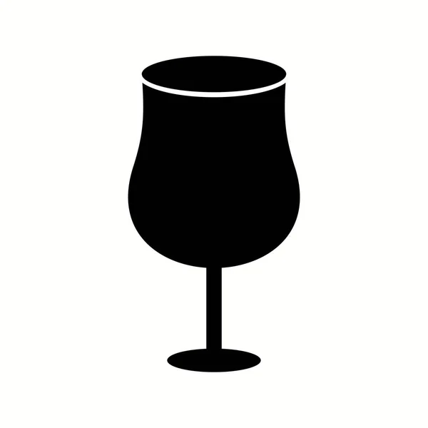 Einzigartiges Cocktail Vector Glyph Icon — Stockvektor