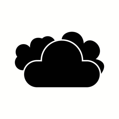 Bulut Eşsiz Vektör Kabartma Simgesi