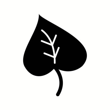 Benzersiz Yaprak II Vektör Kabartma Simgesi