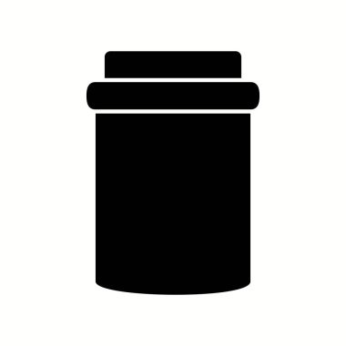 Benzersiz Reçel Şişe Vektörü Kabartma Simgesi