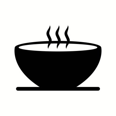 Eşsiz Sıcak Çorba Vektörü Kabartma Simgesi