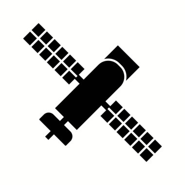 Benzersiz Uydu Vektör Kabartma Simgesi