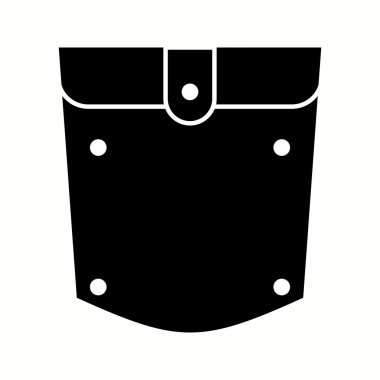 Eşsiz Cep Kare Vektör Kabartma Simgesi