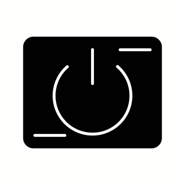 Eşsiz Güç Düğmesi Vektör Kabartma Simgesi