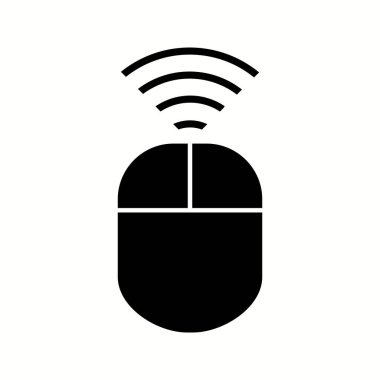 Eşsiz Kablosuz Girdi Aygıt Vektör Kabartma Simgesi