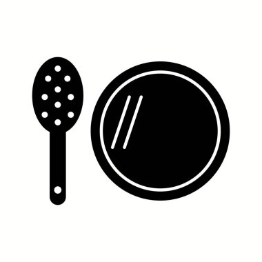 Eşsiz Fırça ve Ayna Vektörü Kabartma Simgesi