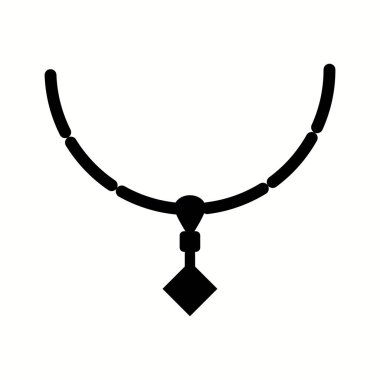 Benzersiz Kolye Vektör Kabartma Simgesi