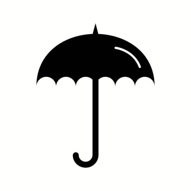 Eşsiz Şemsiye Vektör Kabartma Simgesi