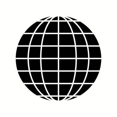 Benzersiz Küre Vektör Kabartma Simgesi