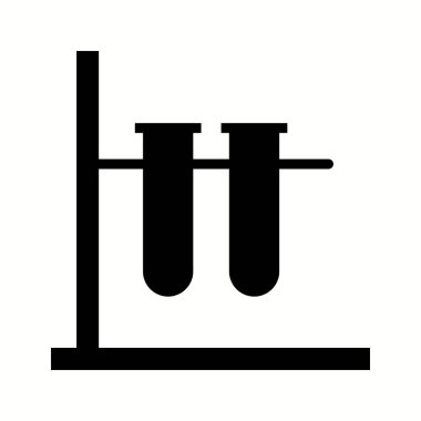 Eşsiz Test Tüpleri Vektör Kabartma Simgesi
