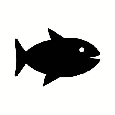 Benzersiz Balık Vektörü Kabartma Simgesi