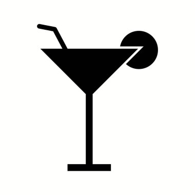 Eşsiz Kokteyl Vektörü Kabartma Simgesi