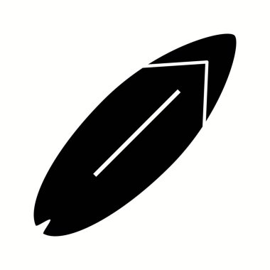 Eşsiz Sörf Tahtası Vektör Sembolü Simgesi