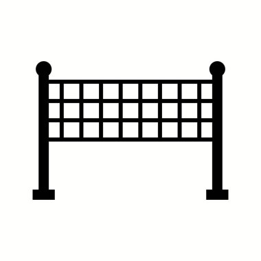 Benzersiz Volley Topu Vektör Kabartma Simgesi