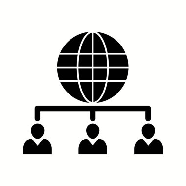 Eşsiz Web İstemcisi Sunucu Vektör Kabartma Simgesi