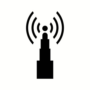 Benzersiz I Beacon Vektör Kabartma Simgesi