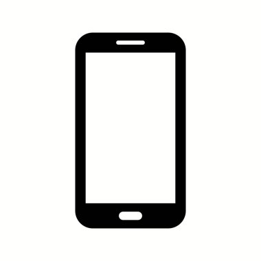 Benzersiz Mobil Vektör Kabartma Simgesi