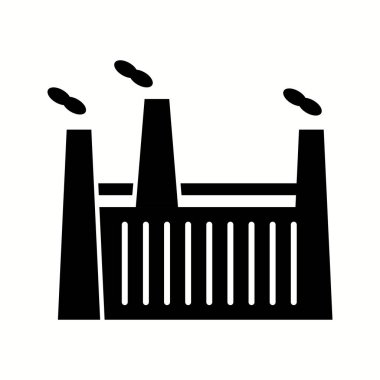 Eşsiz Fabrika Vektör Kabartma Simgesi