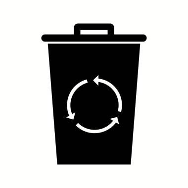 Eşsiz Geri Dönüşüm Kutusu Vektör Kabartma Simgesi