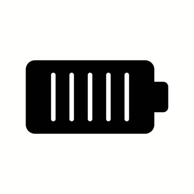 Benzersiz Batarya Vektörü Kabartma Simgesi