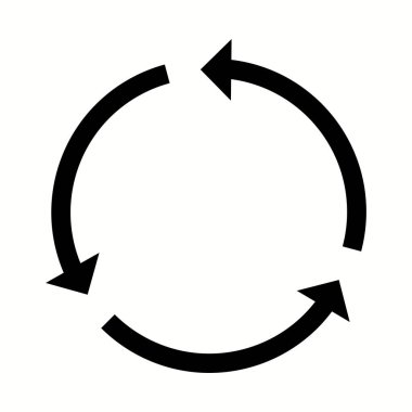 Eşsiz Geri Dönüşüm Vektörü Kabartma Simgesi