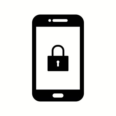 Eşsiz Kilit Ekran Vektörü Kabartma Simgesi