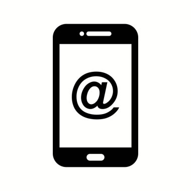 Benzersiz E- posta Adresi Vektör Kabartma Simgesi