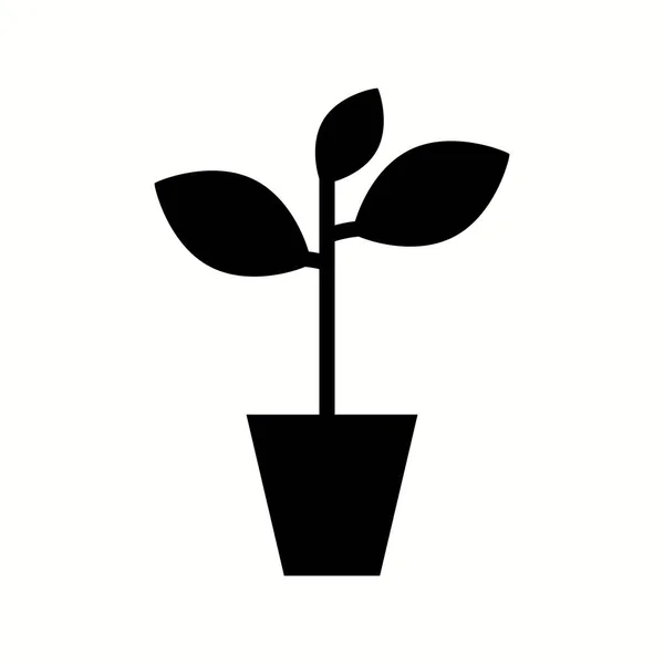 Unieke Plantenvectorglyph Icoon — Stockvector