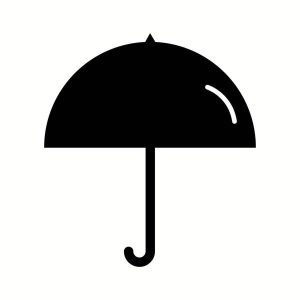 Μοναδική Ομπρέλα Εικονίδιο Διάνυσμα Glyph — Διανυσματικό Αρχείο