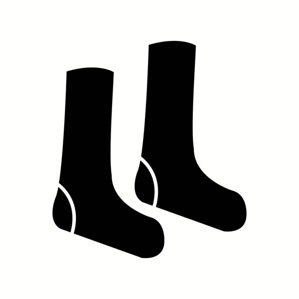 Jedinečné Ponožky Vektor Glyph Ikona — Stockový vektor