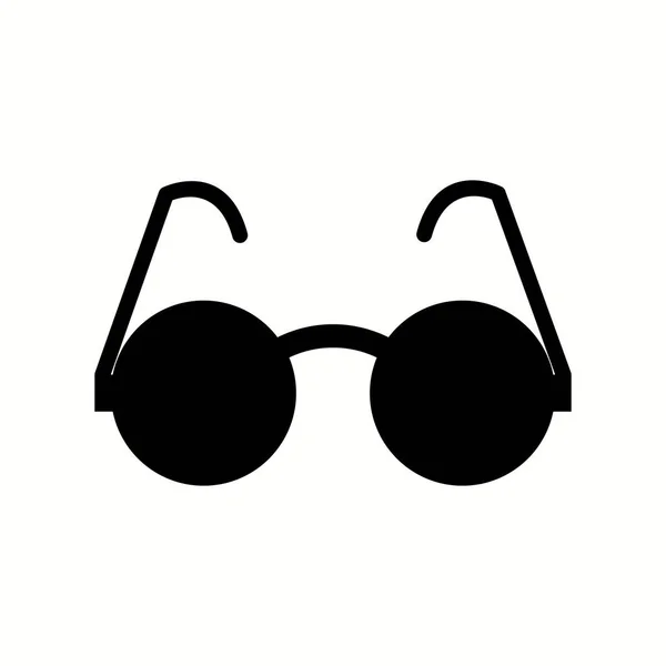 Gafas Sol Únicas Vector Glyph Icon — Vector de stock